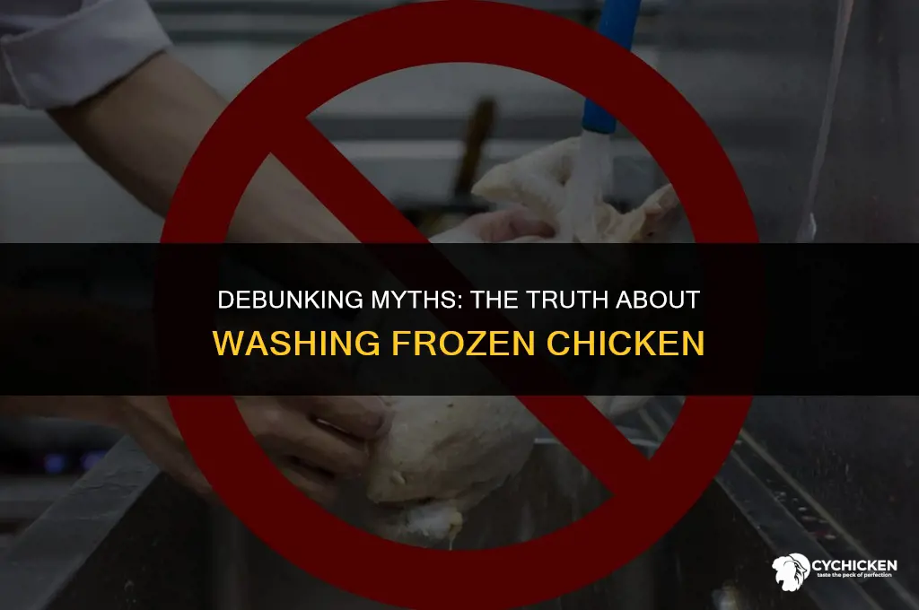 do you have to wash frozen chicken before cooking