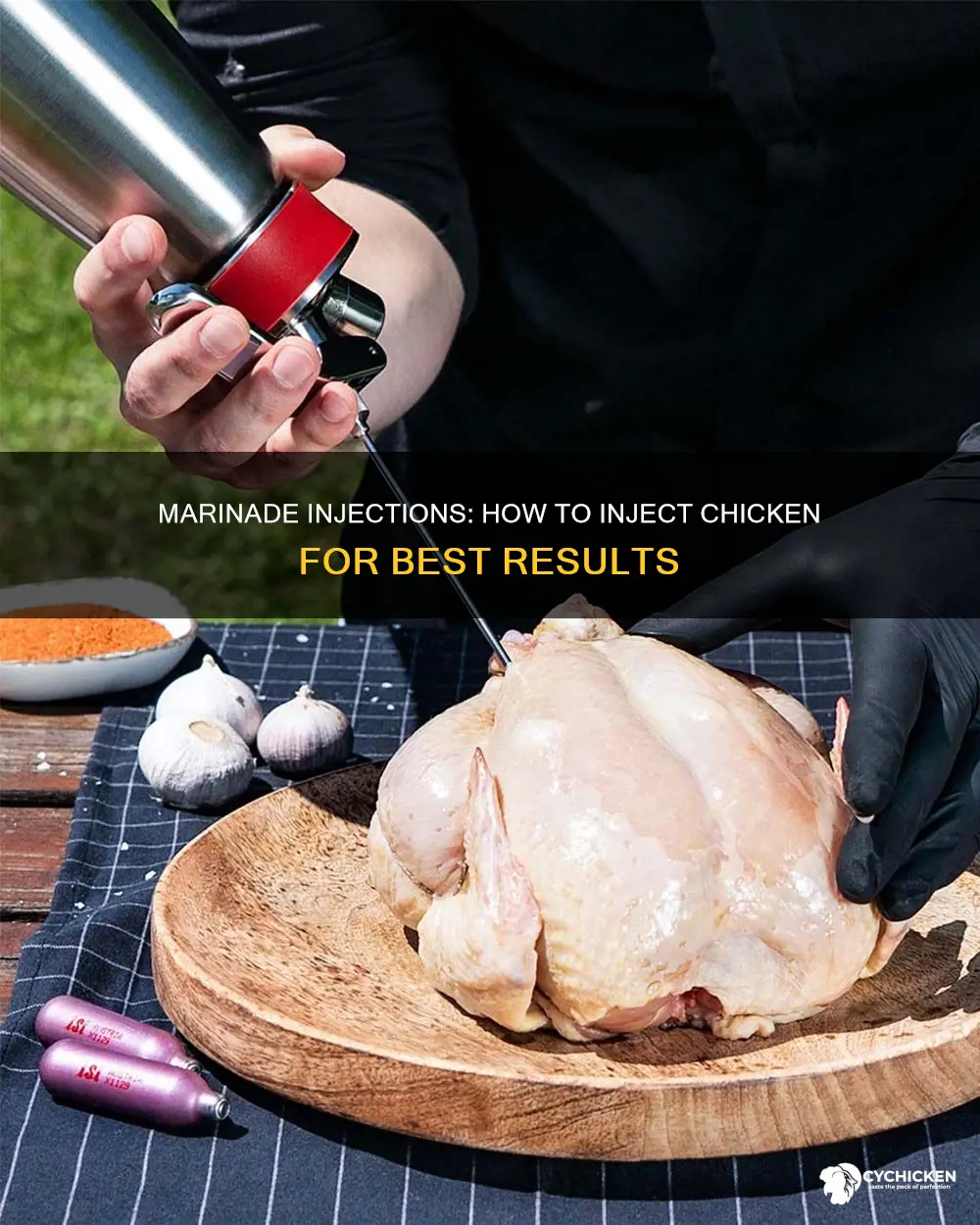 do you inject your marinade in chicken the night before