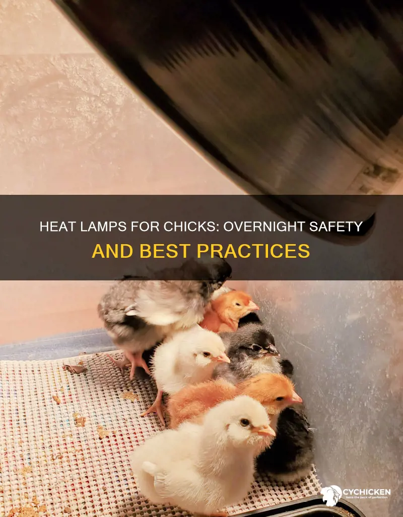 do you leave heat lamp on at night for chicks