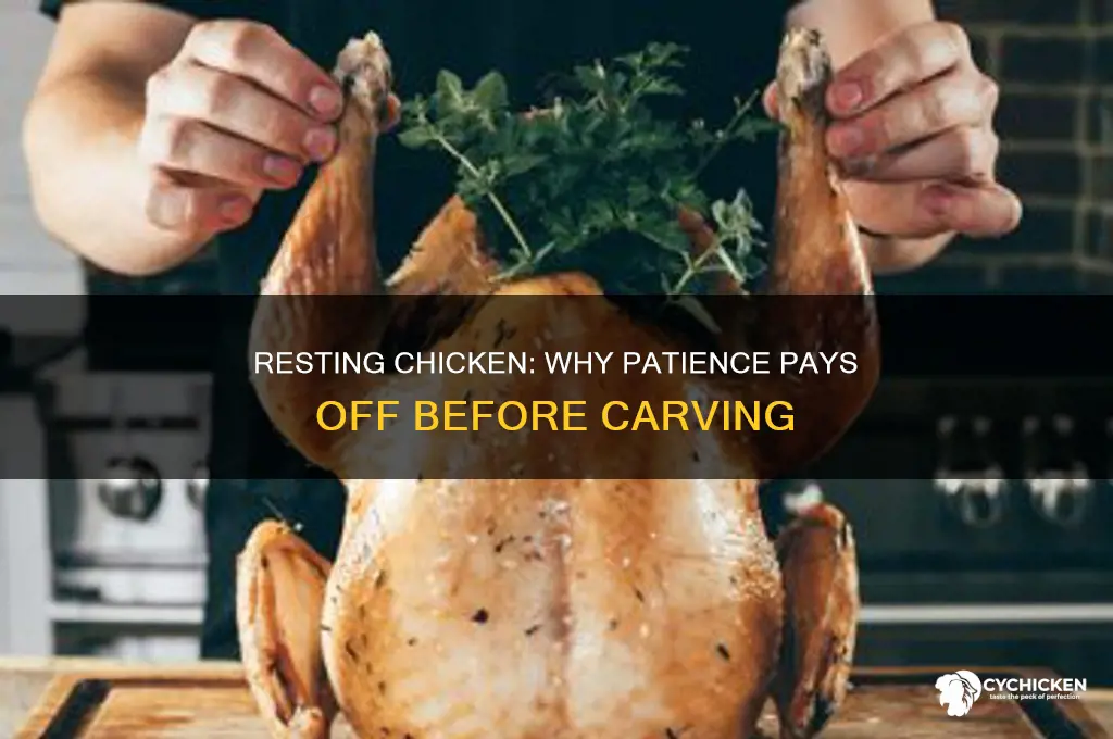 do you let chicken rest before cutting