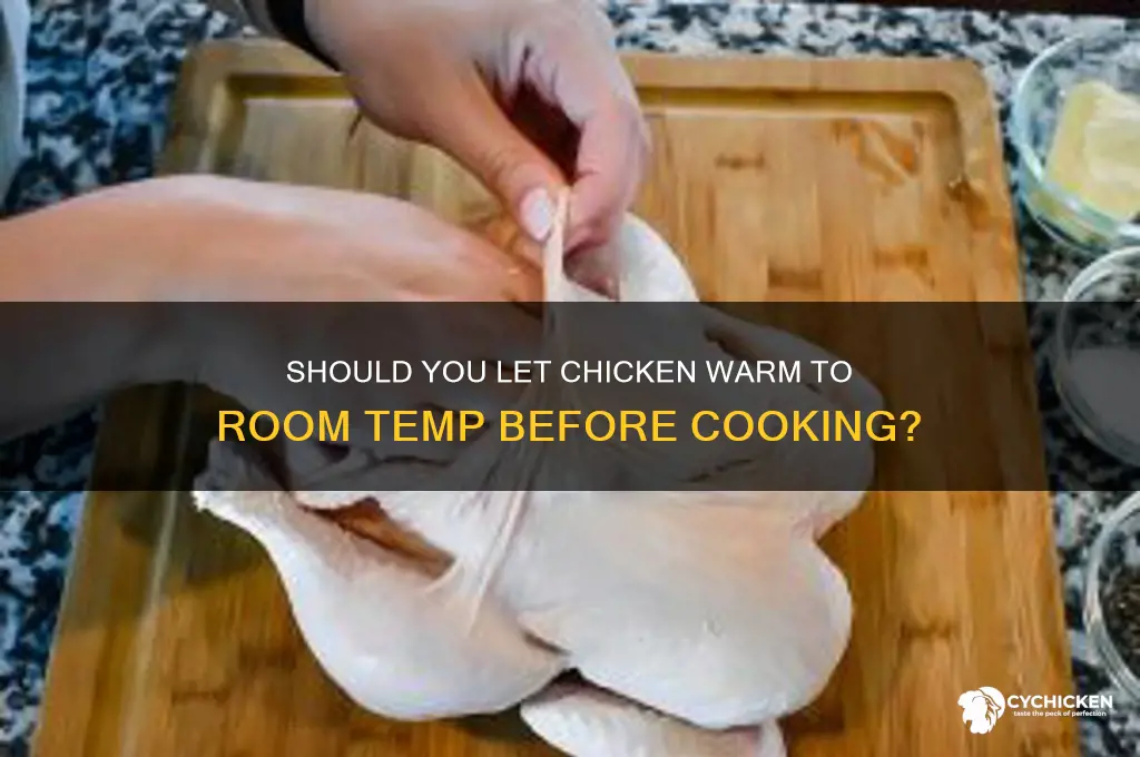 do you let chicken warm to room temp