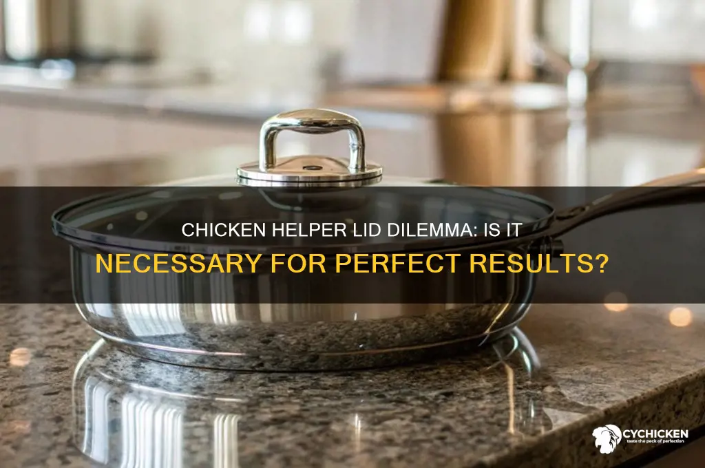 do you need a lid for chicken helper