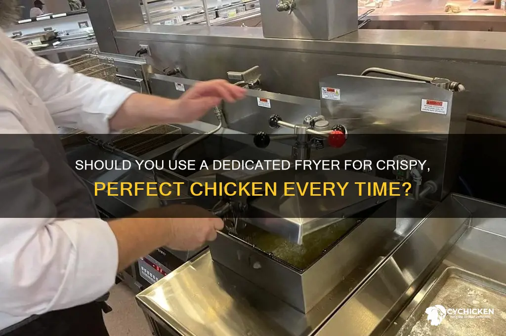 do you need a separate fryer for chicken