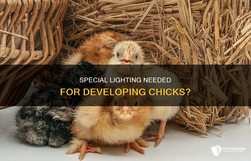 do you need a special light to see chicks develop