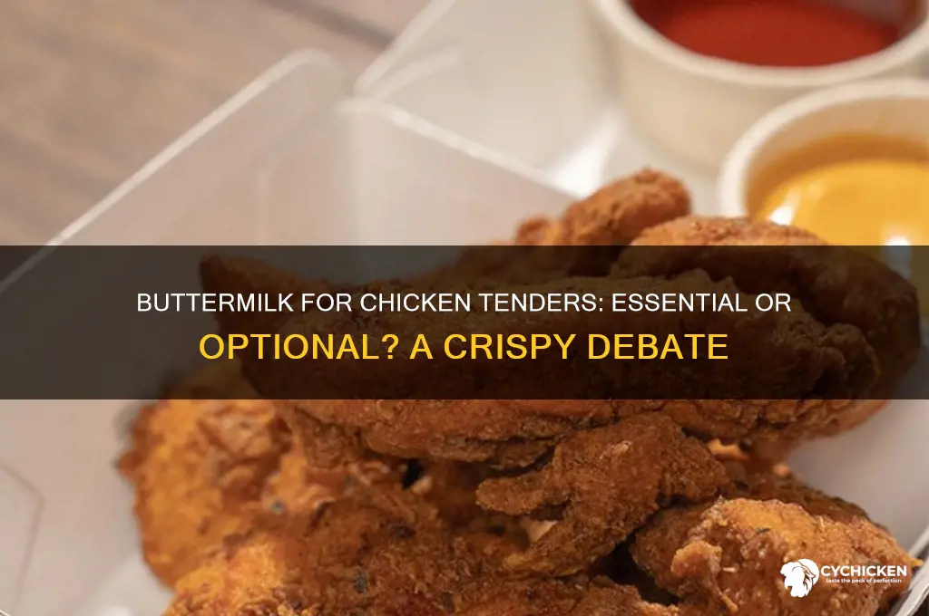 do you need buttermilk for chicken tenders