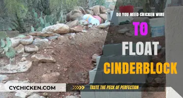 Floating Cinder Blocks: Is Chicken Wire Necessary for Your Project?