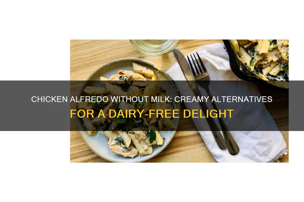 do you need milk for chicken alfredo