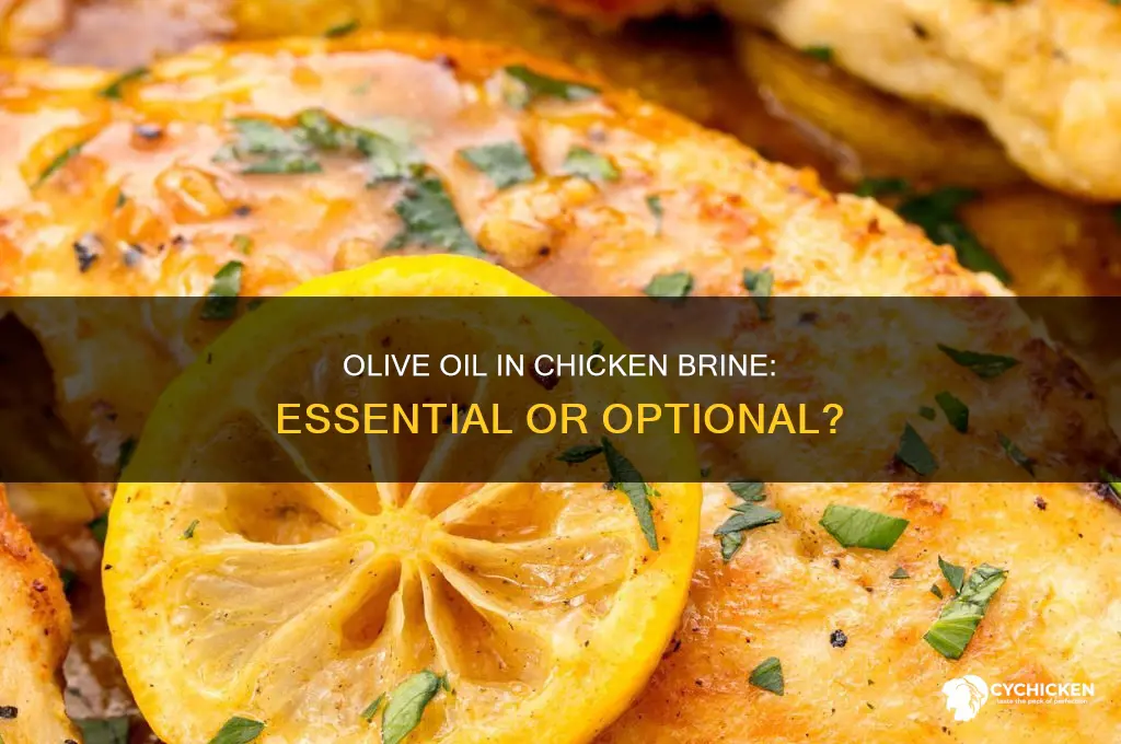 do you need olive oil for chicken brine