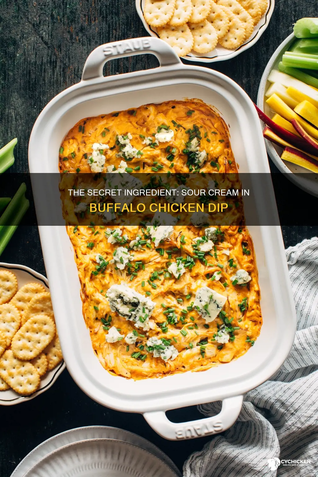 do you need sour cream for buffalo chicken dip