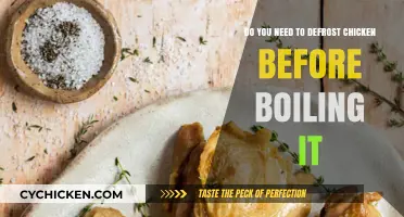 Defrosting Chicken Before Boiling: Is It Necessary?