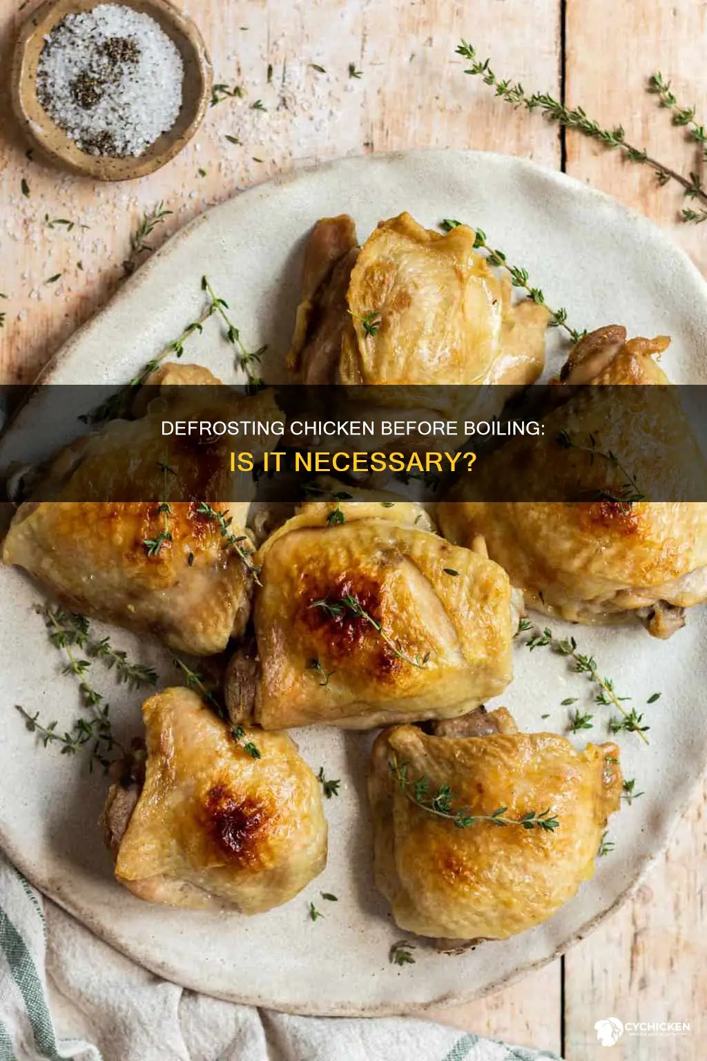do you need to defrost chicken before boiling it