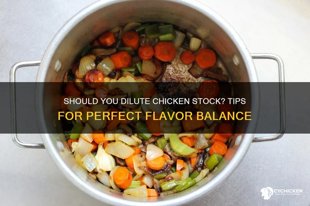 do you need to dilute chicken stock