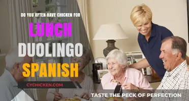 Chicken for Lunch: Duolingo's Spanish Lesson