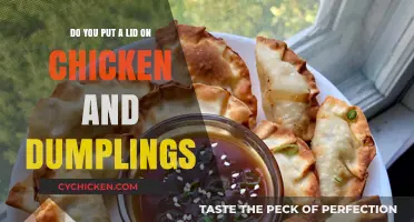 Chicken and Dumplings: Lid On or Off?