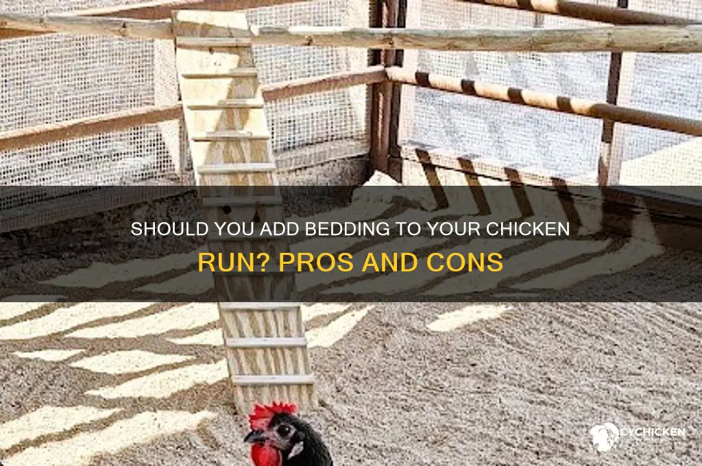 do you put bedding in chicken run