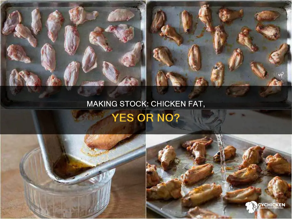 do you put chicken fat in when making stock