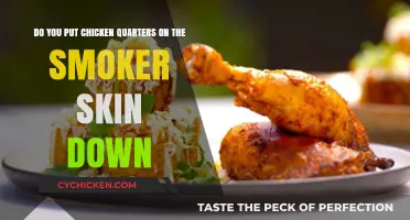 Best Way to Smoke Chicken Quarters: Skin-Side Down?