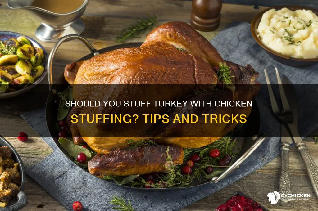 do you put chicken stuffing in a turkey