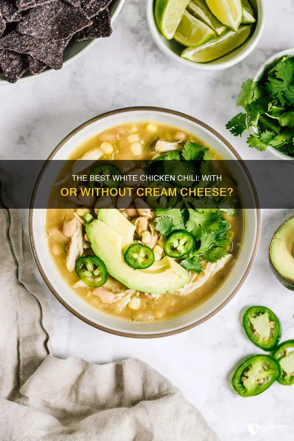 do you put cream cheese in white chicken chili