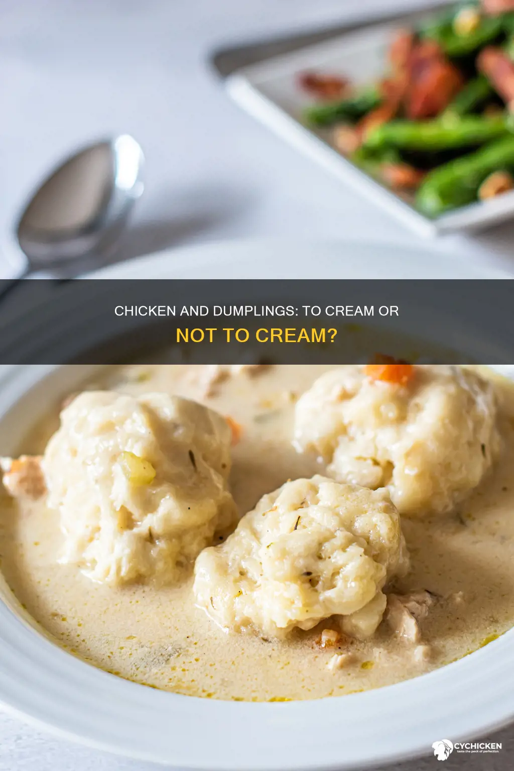 do you put cream of chicken in chicken and dumplings