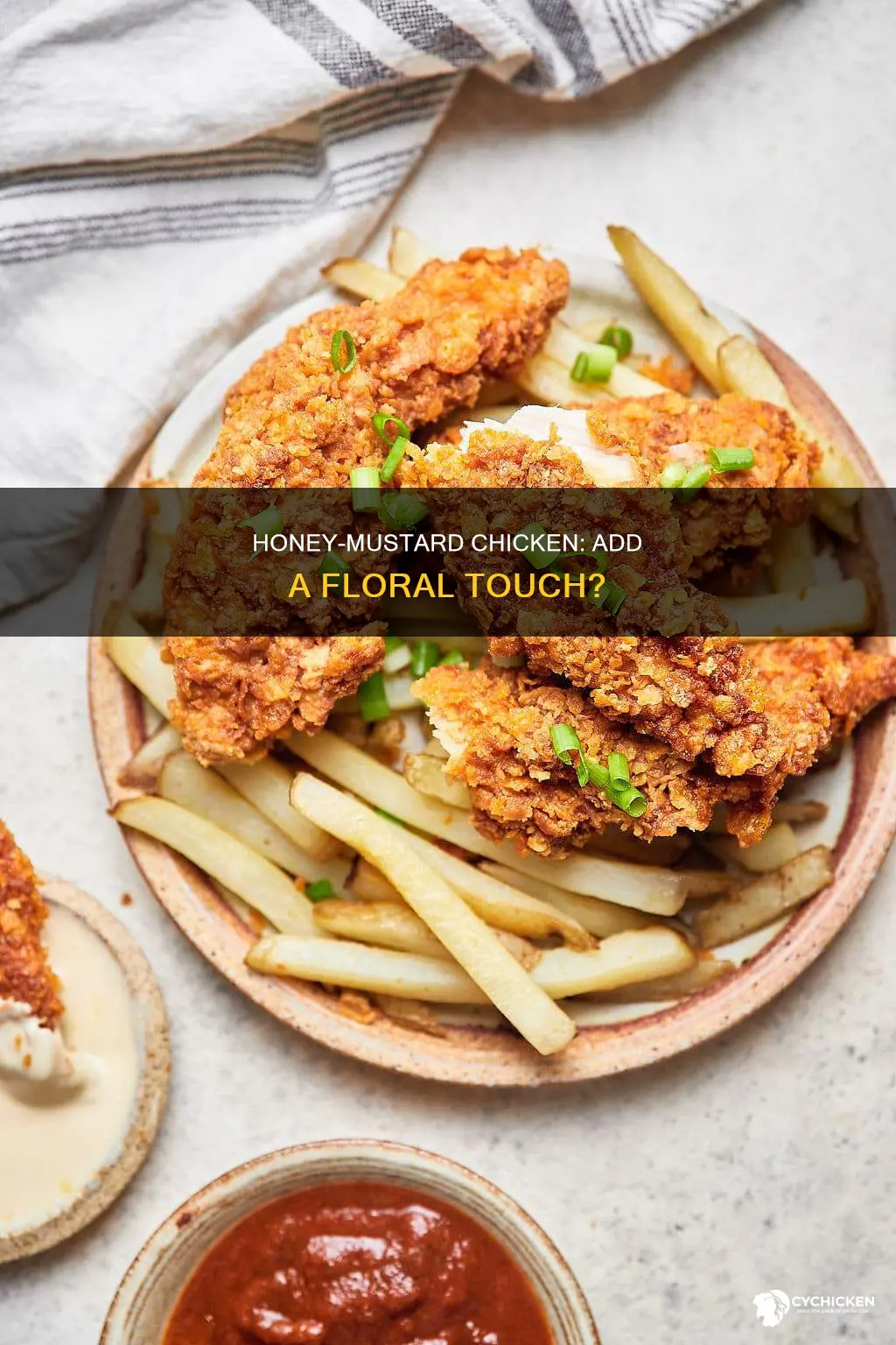 do you put flower on chicken before honey mustard