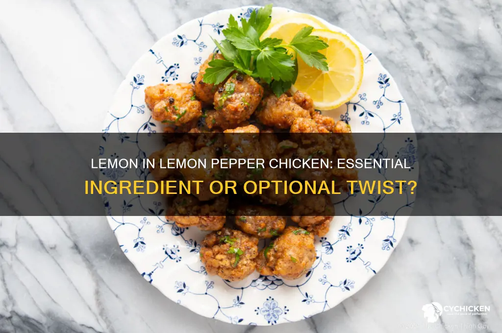 do you put lemon in lemon pepper chicken