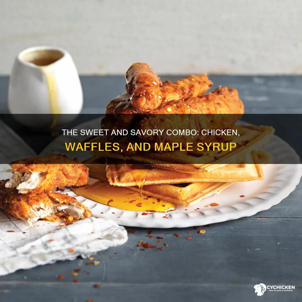 do you put maple syrup on chicken and waffles