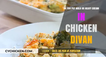 Chicken Divan: Milk or Cream?