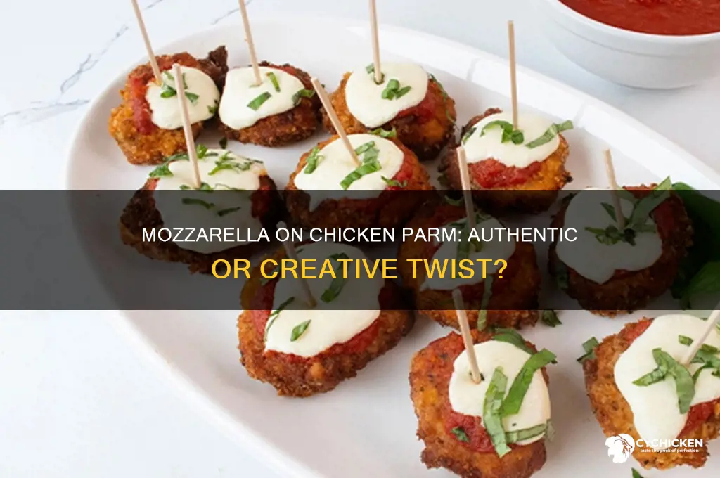 do you put mozzarella on chicken parm
