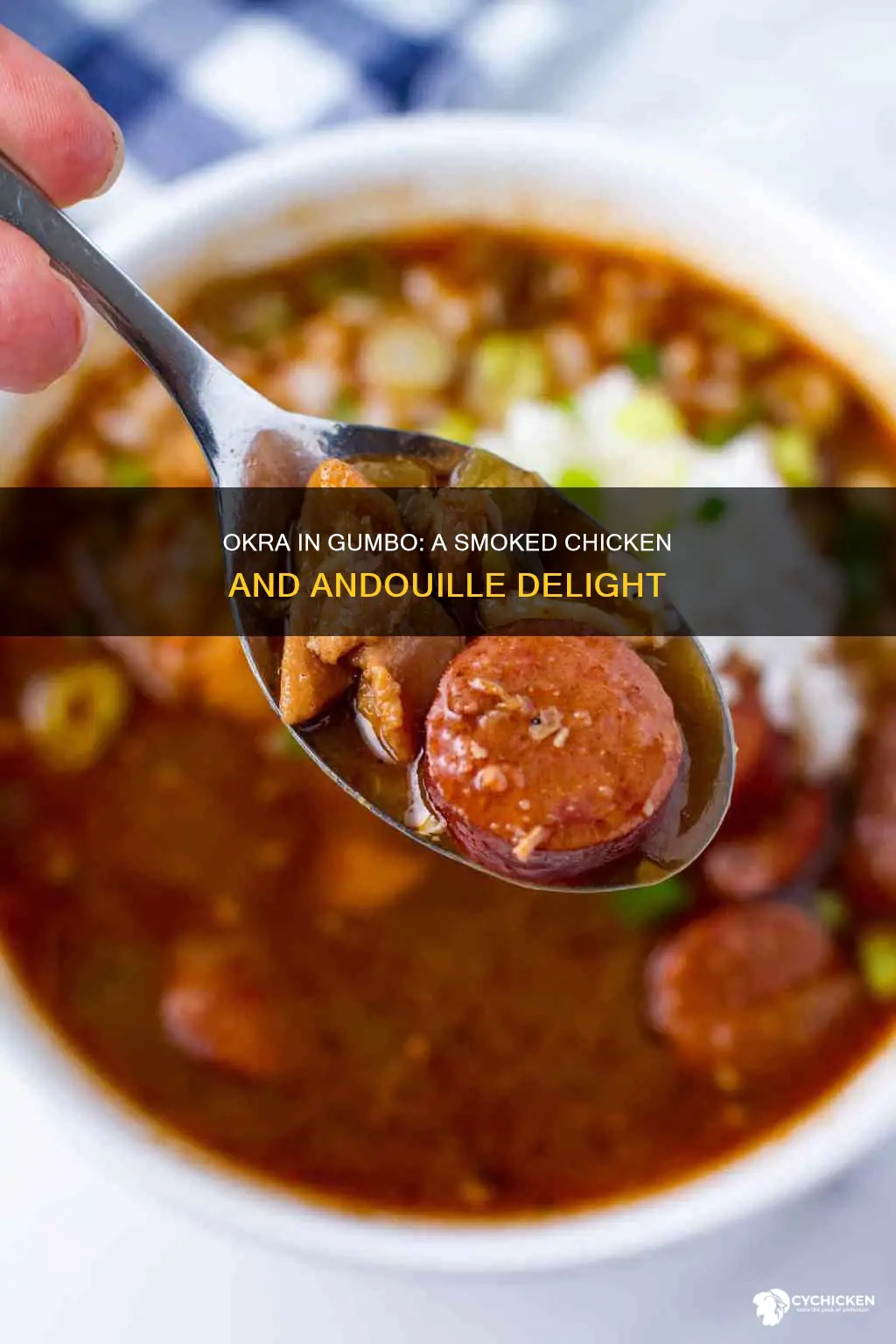 do you put okra in smoked chicken and andouille gumbo