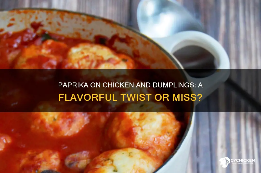 do you put paprika on chicken and dumplings