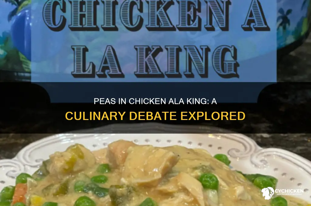 do you put peas in chicken ala king