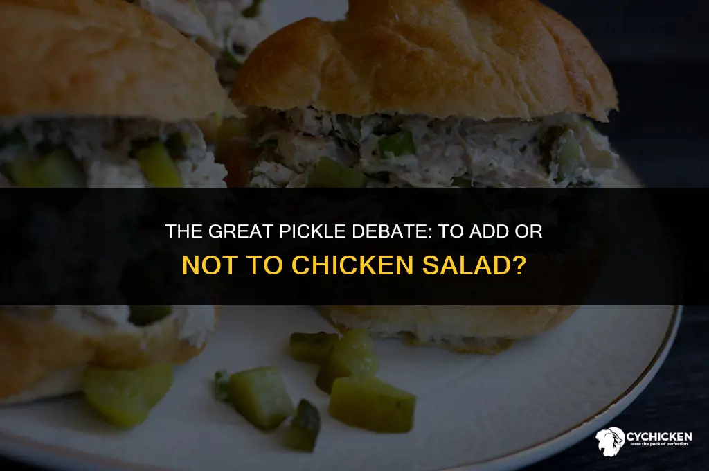 do you put pickles in chicken salad