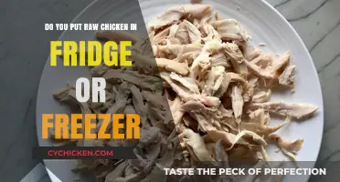 Storing Raw Chicken: Fridge or Freezer?