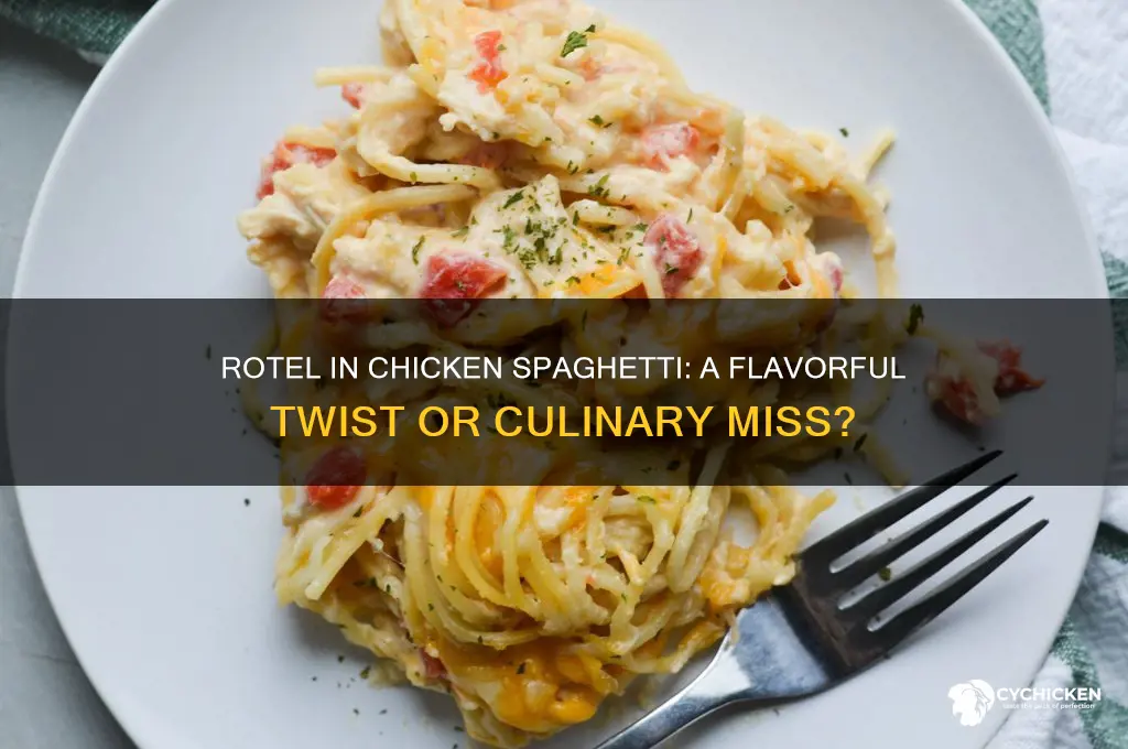 do you put rotel in chicken spaghetti