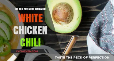 White Chicken Chili: Sour Cream, Yes or No?