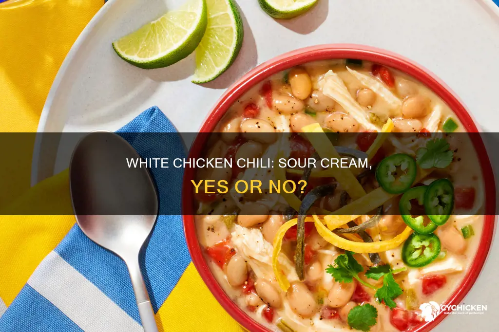 do you put sour cream in white chicken chili