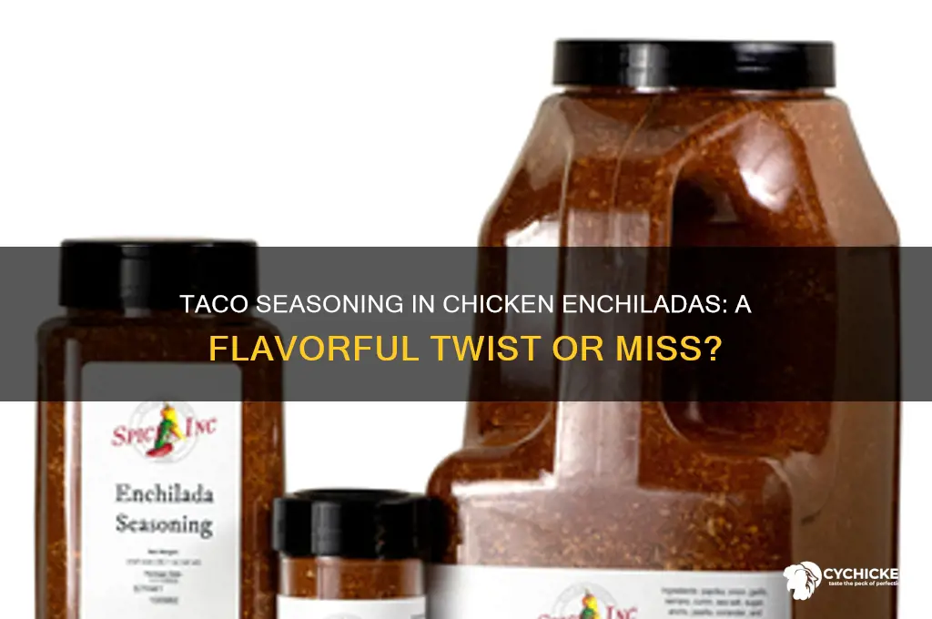 do you put taco seasoning in chicken enchiladas