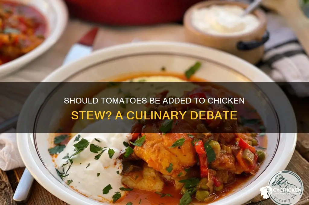 do you put tomatoes in chicken stew