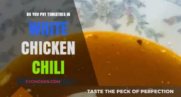 Tomatoes in White Chicken Chili: Yes or No? A Culinary Debate