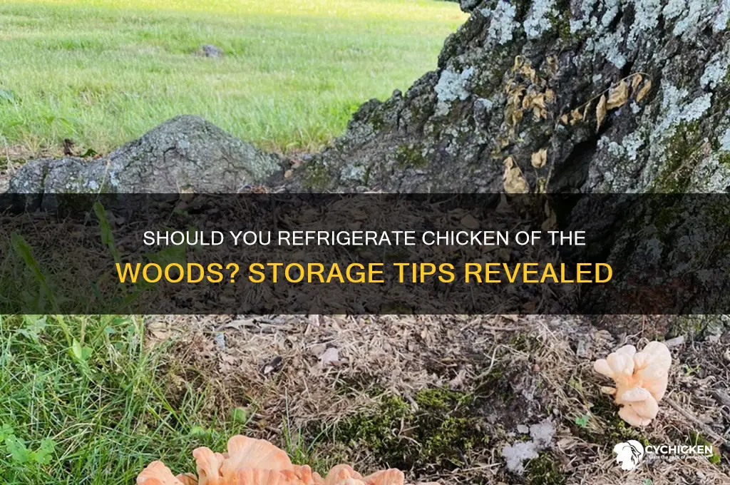 do you refrigerate chicken of the woods