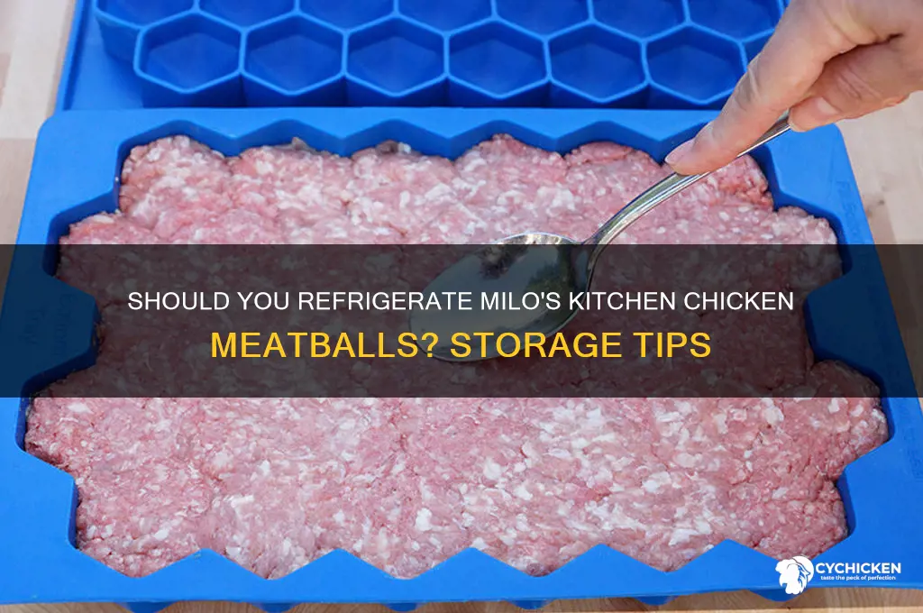 do you refrigerate milo