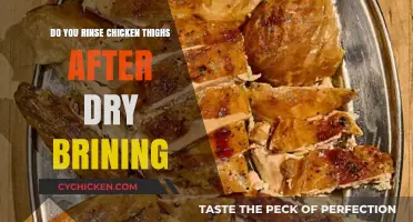 Rinse or Not? Dry Brining Chicken Thighs Explained
