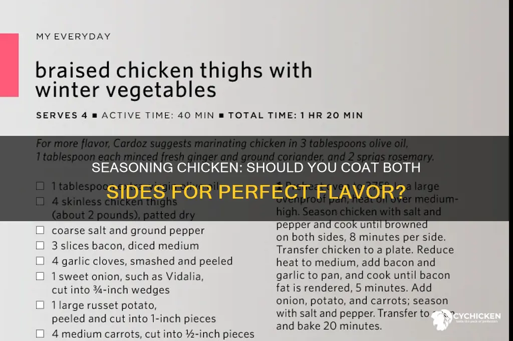 do you season both sides of chicken
