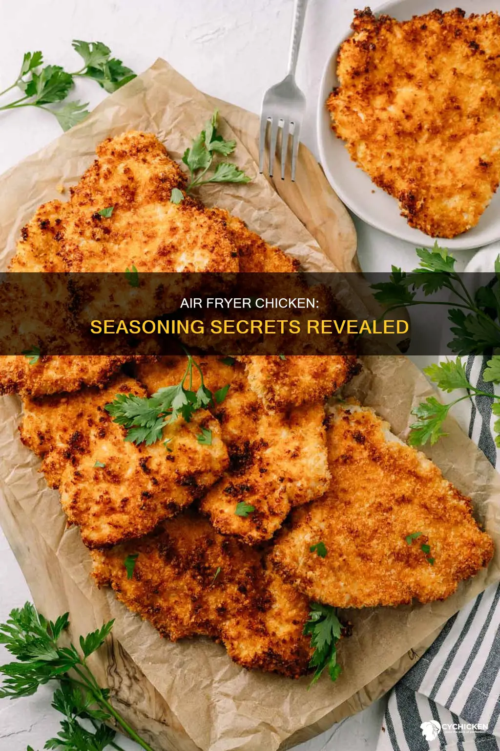 do you season chicke before placing in air fryer