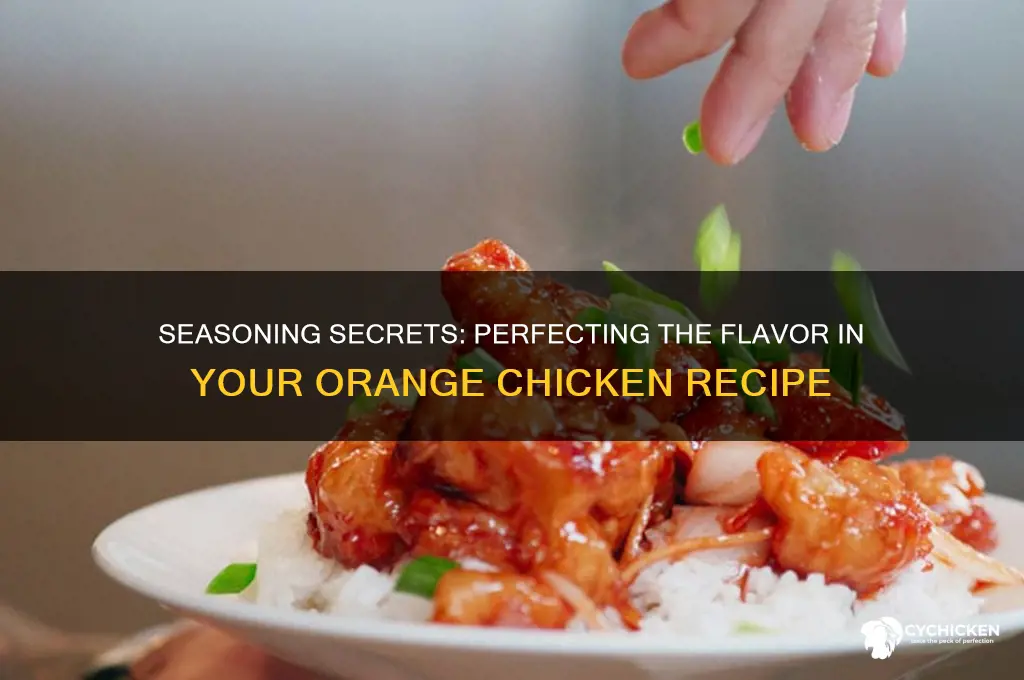 do you season the chicken in orange chicken