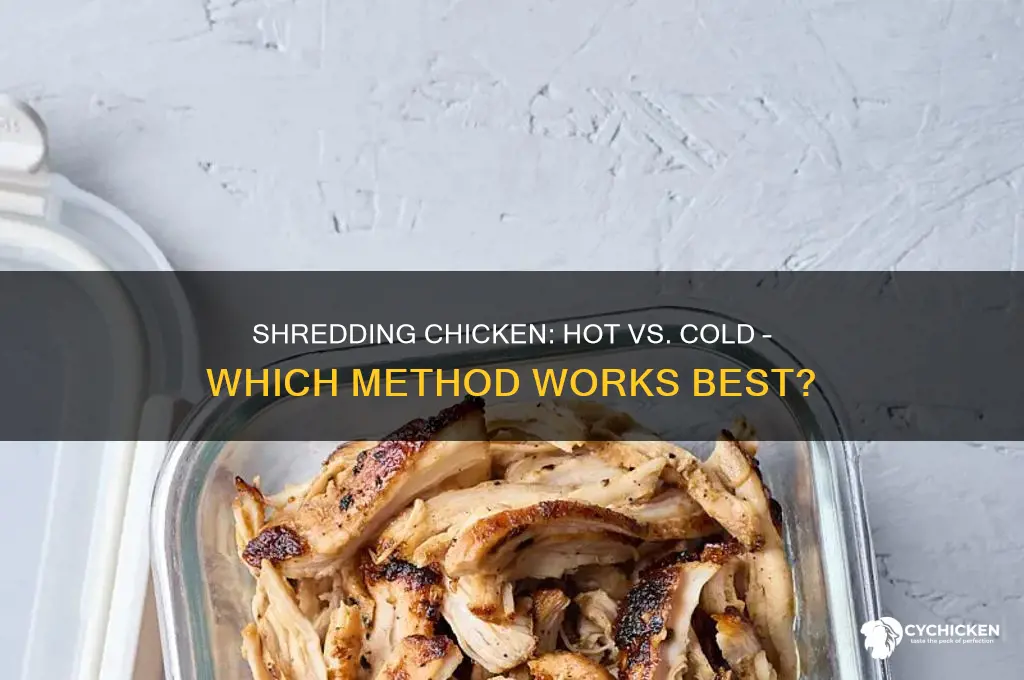 do you shred chicken hot or cold