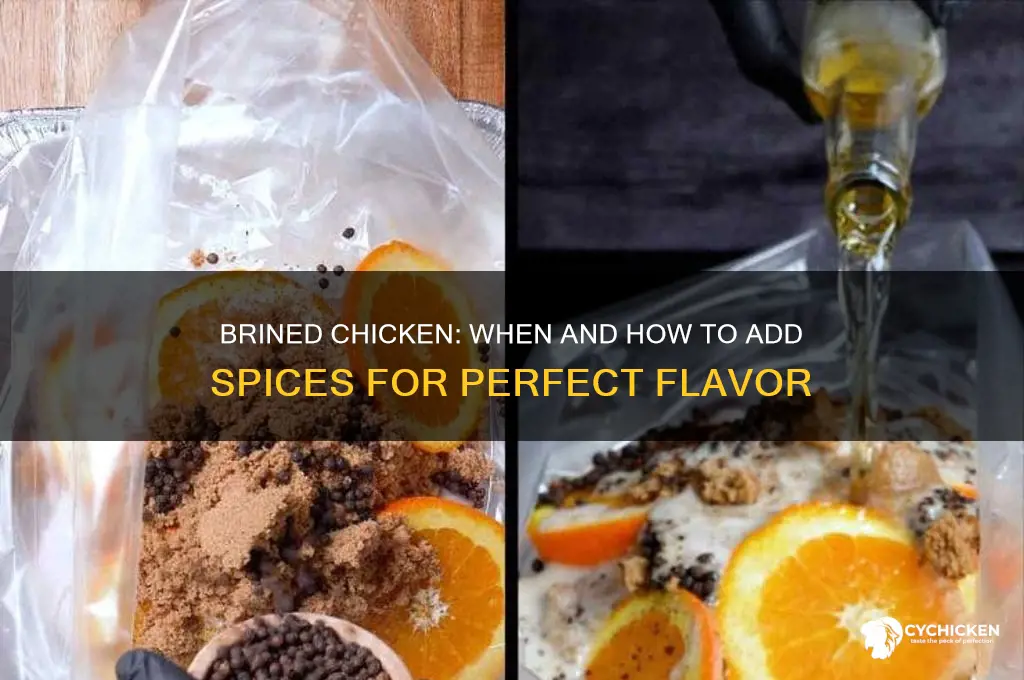 do you spice chicken after it is brined