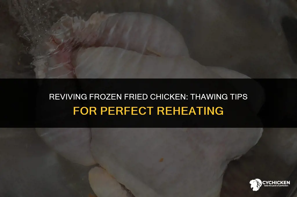 do you thaw frozen fried chicken before reheating