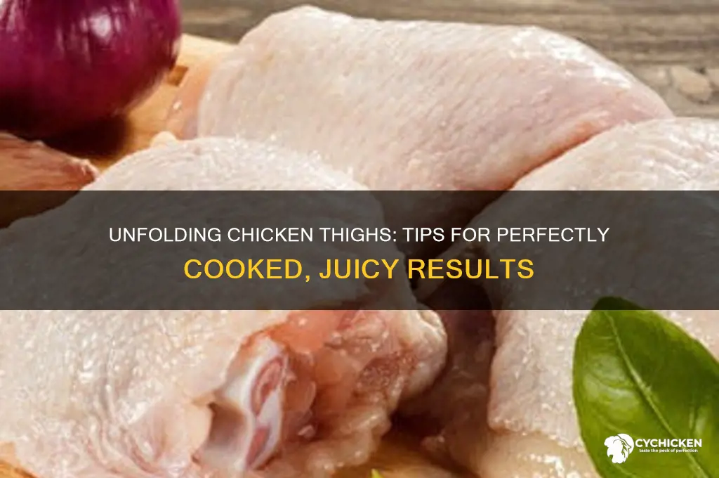 do you unfold chicken thighs
